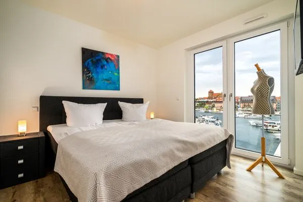 Ferienwohnung Wohlfühloase Hafenresidenz Waren (Müritz) - Schlafzimmer  Wohlfühloase