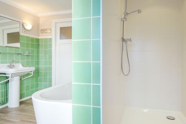  Haubarg Ossenhoff Appartement Buernhus Tating - Dusche