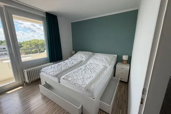 Schlafzimmer Panorama Haus Whg 57, 4. OG