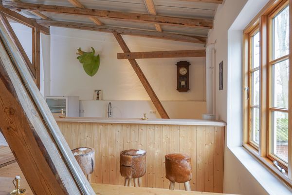  Haubarg Ossenhoff Appartement Buernhus Tating - Gemeinschaftsraum