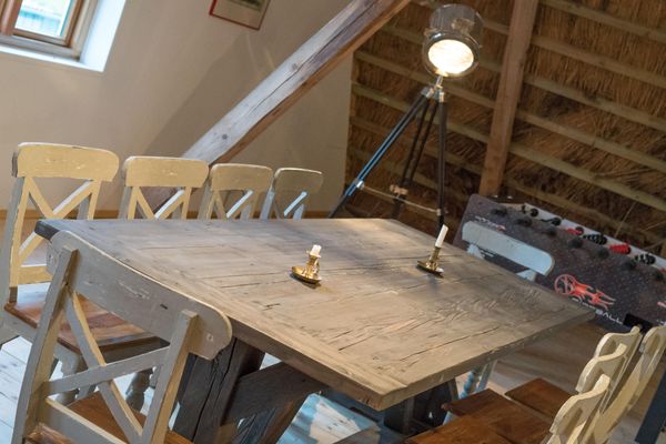  Haubarg Ossenhoff Appartement Buernhus Tating - Gemeinschaftsraum