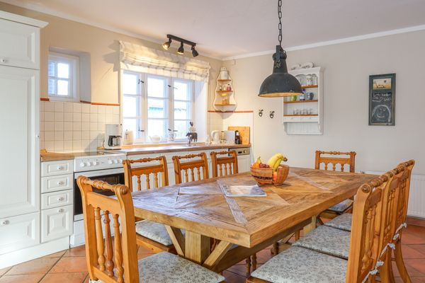  Haubarg Ossenhoff Appartement Gesindestuv Tating - Essbereich