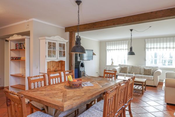  Haubarg Ossenhoff Appartement Gesindestuv Tating - Wohnzimmer