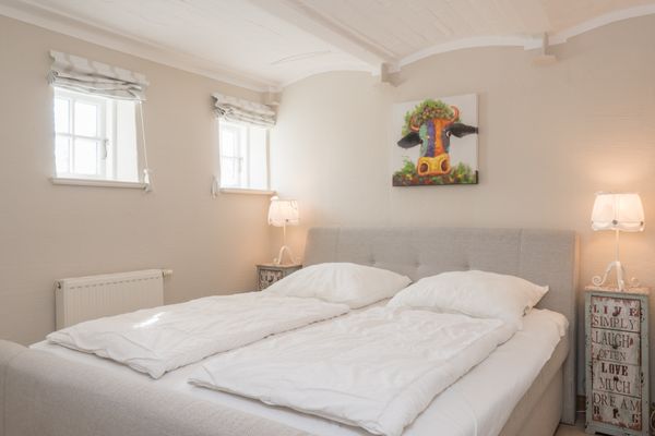  Haubarg Ossenhoff Appartement Kohstall Tating - Doppelbett