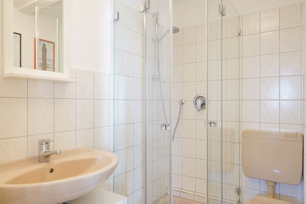  Haubarg Ossenhoff Appartement Kohstall Tating - Badezimmer