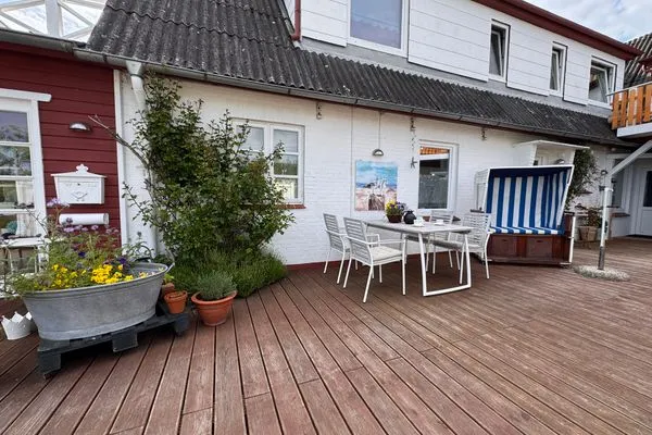Die Haffstraße 8 - Apartmenthaus mit Gemeinschaftsterrasse und Grill  Nordlicht