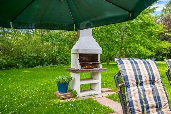 Terrasse Ferienpark Freesenbruch Doppelhaushälfte 11 - Windflüchter