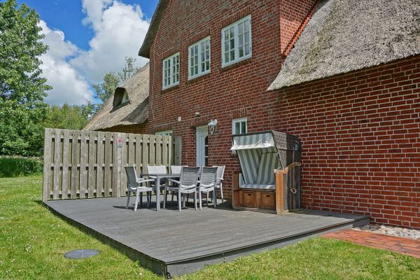  Haubarg Ossenhoff Appartement Buernhus Tating - Terrasse