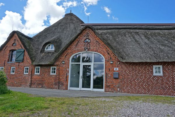  Haubarg Ossenhoff Appartement Kälvstall Tating - Fassade