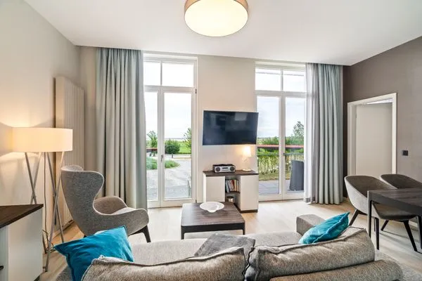Ferienwohnung Strandlilie Ostseebad Wustrow - großzügiger Wohnbereich  Strandlilie