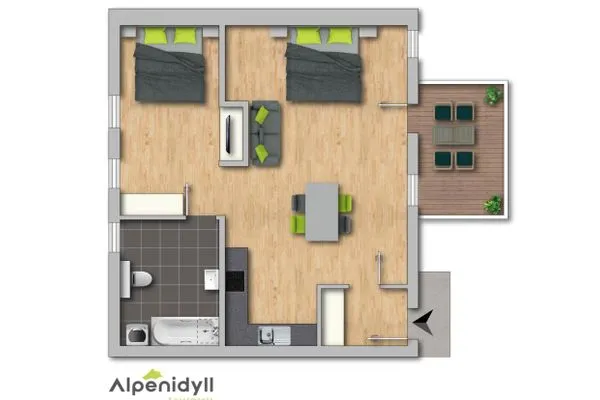 Grundriss, 2D Plan  KUL App. 6