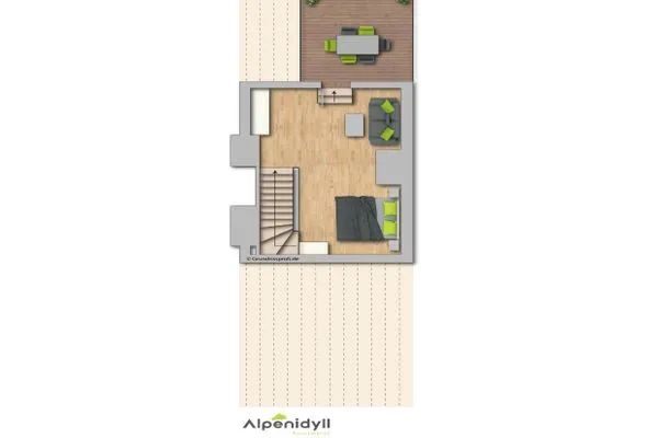 Upper Floor Plan  KUL  App. 4 by Alpenidyll Apartments