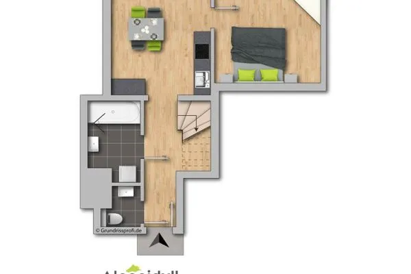 Floor plan, 2D Plan  KUL  App. 4 by Alpenidyll Apartments