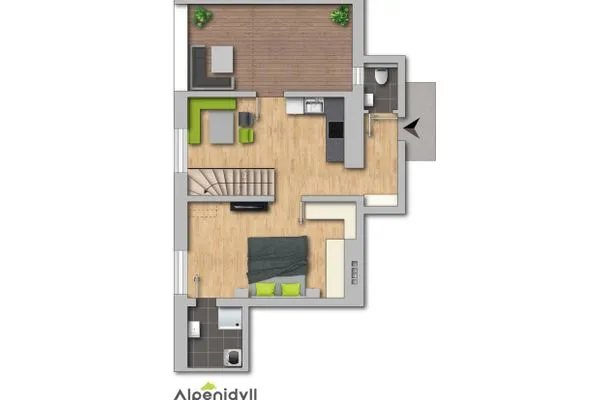 Grundriss Erdgeschoss  KUL App. 5