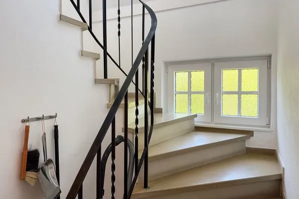 Treppenaufgang zu den 4 Schlafzimmern  Ferienhaus *Koggenhüs*