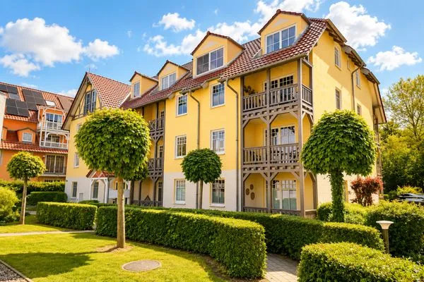 Fassade / Eingang  Ostseewelle Ferienwohnung 13