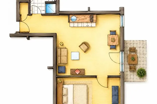 Grundriss  Ostseewelle Ferienwohnung 13