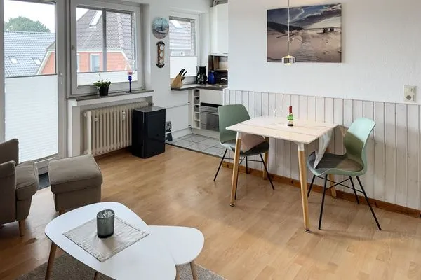 Wohnzimmer Haus Diana Ferienwohnung „Kniepsand"