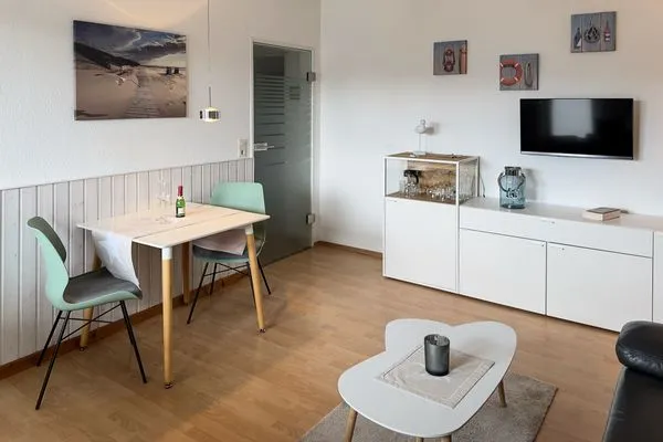 Wohnzimmer Haus Diana Ferienwohnung „Kniepsand"