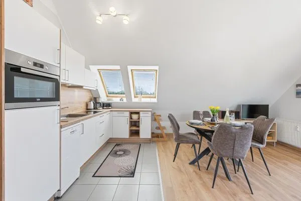 offene Küche  Ferienwohnung Seepferdchen