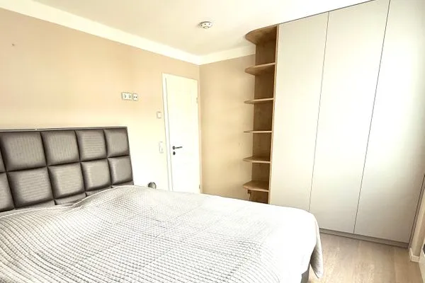 Schlafzimmer  FeWo Fontane - Kamin, Sauna, Meerblick, Badeteich