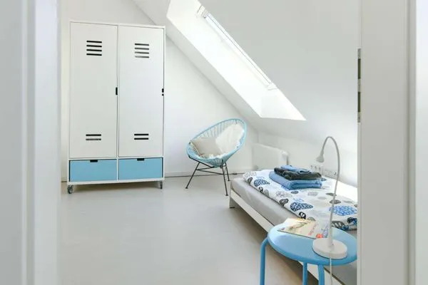 Schlafzimmer Haus Kiek in't Watt Ferienwohnung Quartier 7° Ost