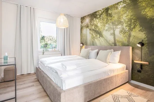 Schlafzimmer Green Village Ferienwohnung Igelnest
