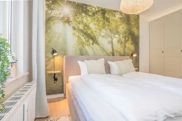 Schlafzimmer Green Village Ferienwohnung Igelnest