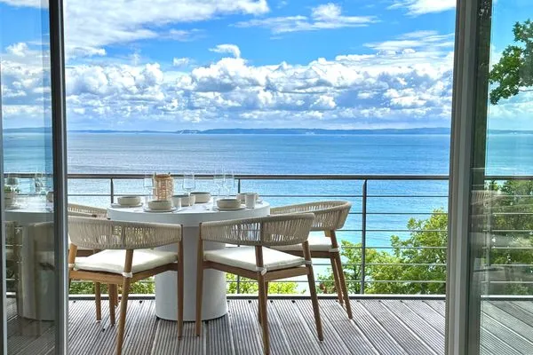 Meerblick  FeWo Fontane - Kamin, Sauna, Meerblick, Badeteich