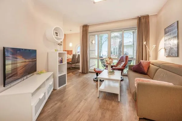 Wohnzimmer Seeblick Anlage Fewo Unterdeck