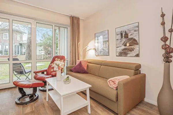 Wohnzimmer Seeblick Anlage Fewo Unterdeck