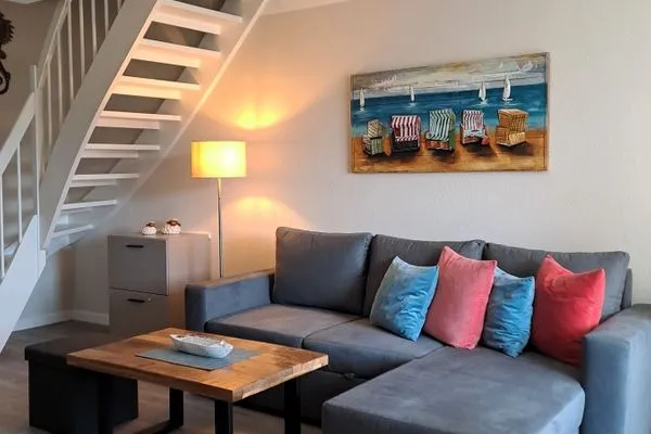 Wohnzimmer  Hus op de Wurth Ferienwohnung 17 - Godewind -