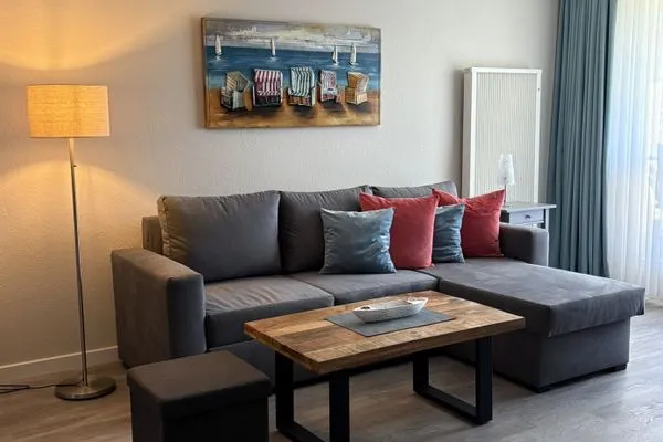 Wohnzimmer  Hus op de Wurth Ferienwohnung 17 - Godewind -