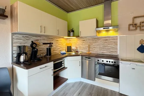 Küche / Küchenzeile  Ferienwohnung Strandkorb