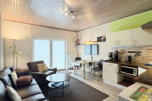 Wohnzimmer  Ferienwohnung Strandkorb