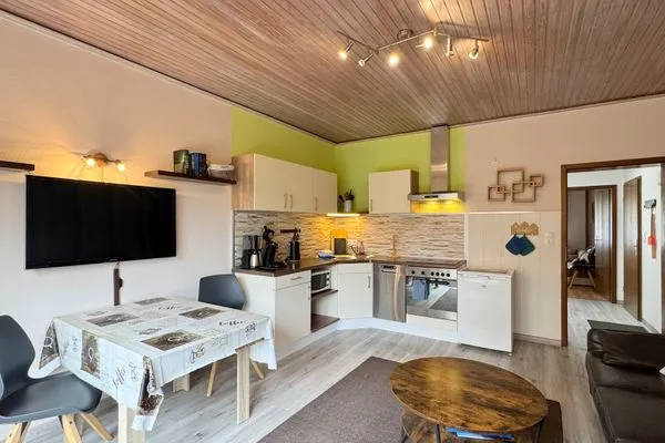 Wohnzimmer  Ferienwohnung Strandkorb