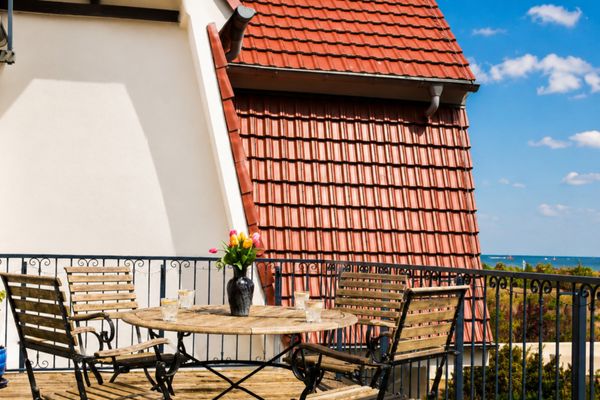 Balkon mit Blick auf Möbel