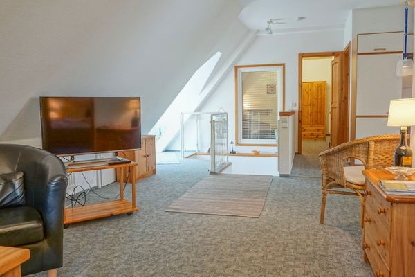  Reetjuwel Eiderstedt - Reetloft Katharinenheerd - Sofaecke mit TV