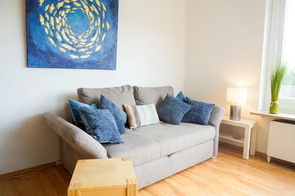 Wohnzimmer  Ferienwohnung Seeland