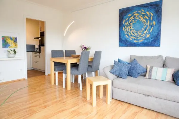 Wohnzimmer  Ferienwohnung Seeland