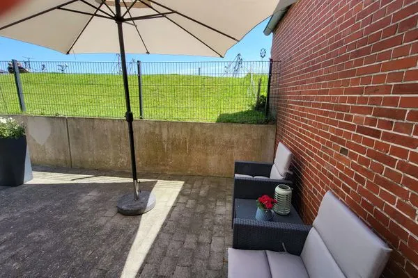 Terrasse  Wohnung Deichkoje