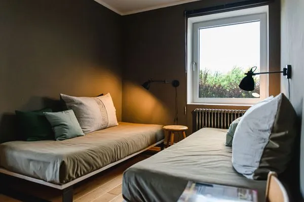 Schlafzimmer im EG mit Tages/-Einzelbetten (zusammenschiebbar)  Ferienhaus Friedrich 15