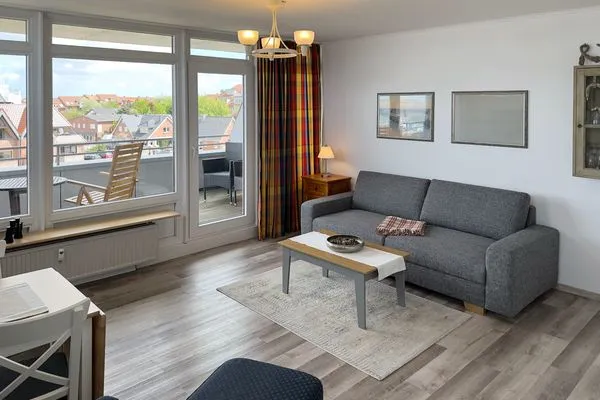 Wohnzimmer Haus Nordenlicht Ferienwohnung Kiek-ut