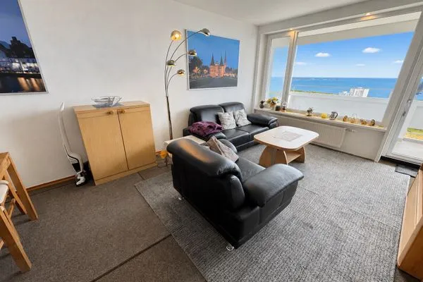 Wohnzimmer Panoramic Toller Seeblick über die Lübecker Bucht