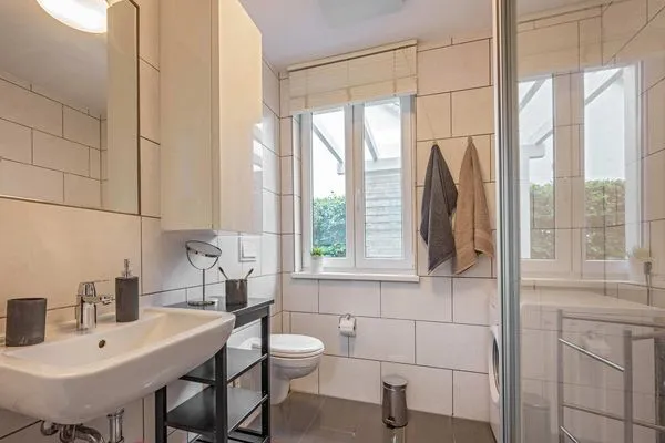 Badezimmer  Ferienhaus am Peenestrom