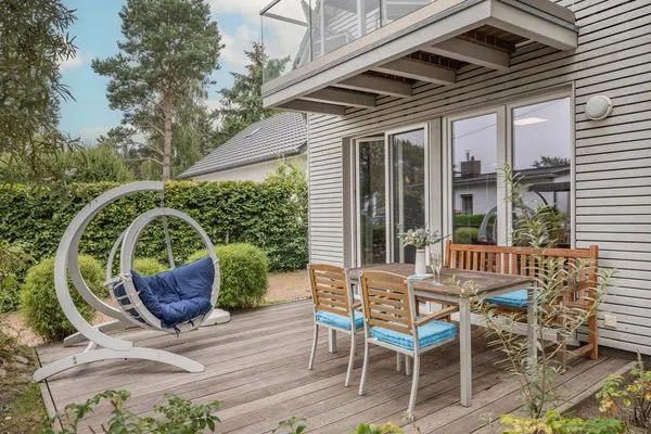 Terrasse  Ferienhaus am Peenestrom