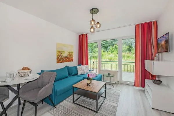 Wohnzimmer  Ferienwohnung Kranich