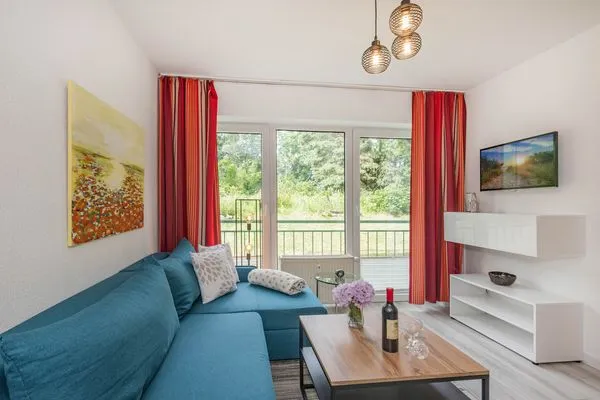 Wohnzimmer  Ferienwohnung Kranich