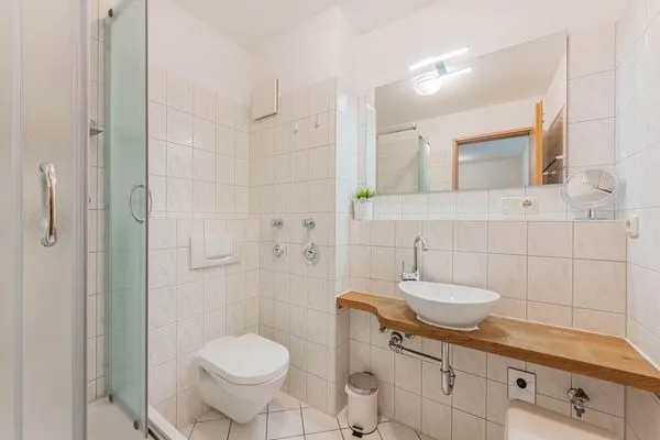 Badezimmer  Ferienwohnung Kranich