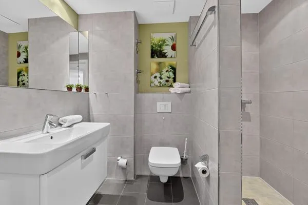 Badezimmer  Residenz am Balmer See, Whg. 05